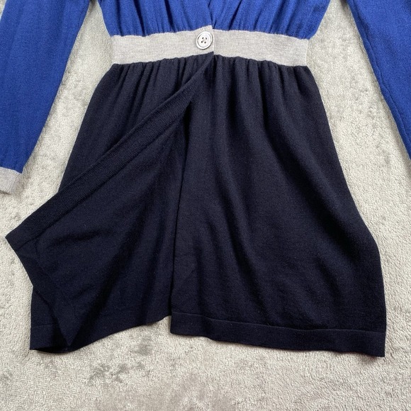 VINCE Cardigan Women's Size S Blue Grey 100% Cashmere One Button Sweater Twee - Picture 2 of 12